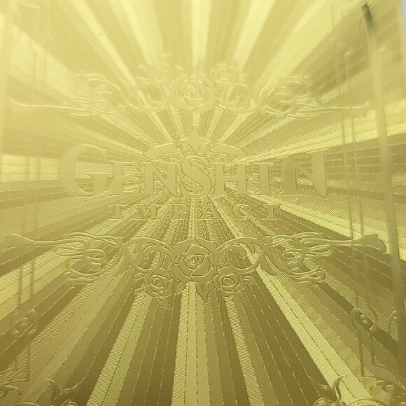 Raiden Shogun Gold Metal Card Genshin Impact Anime Card - Picture 3 of 3